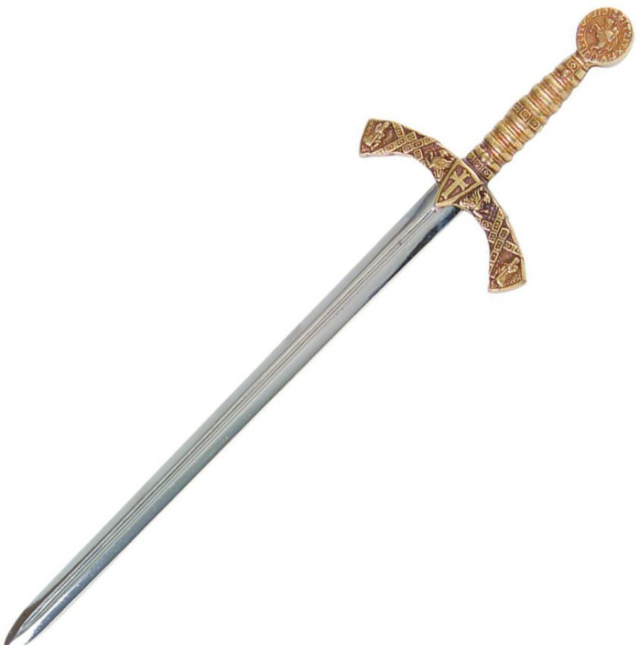 Knives * | Dx3066 Denix Crusader Sword Letter Opener Good Quality