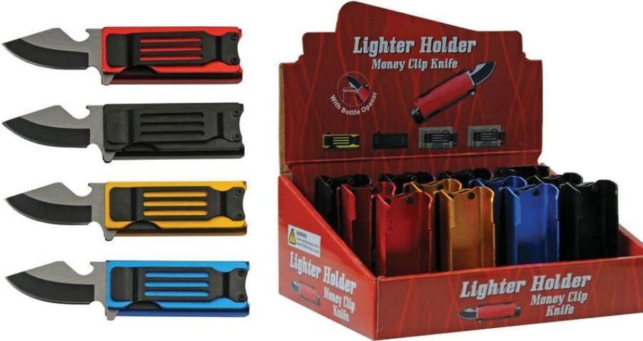 Knives * | Cn211523 12Pc Lighter Knife Display Sale Online