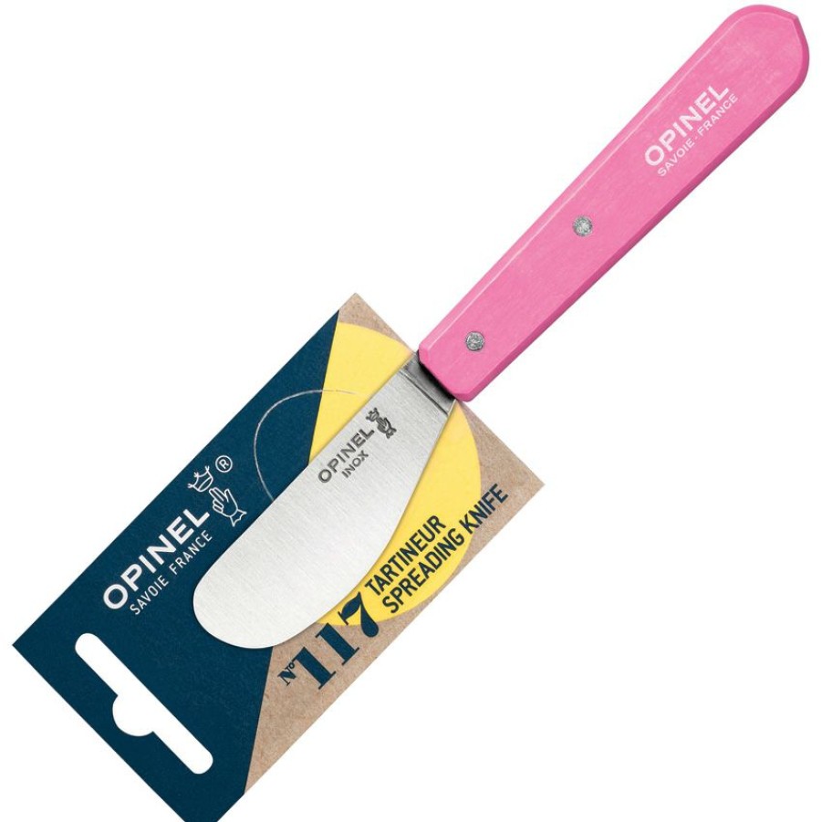 Knives * | Op02039 Opinel No 117 Spreading Knife Pink Best Sale