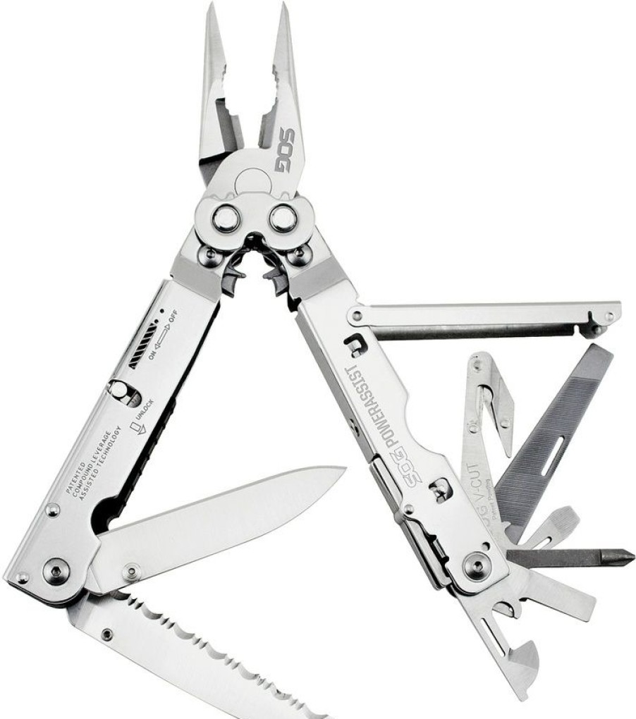 Tools * | 100% Guarantee Sogs66Ncp Sog Powerassist Multi Tool Stainless