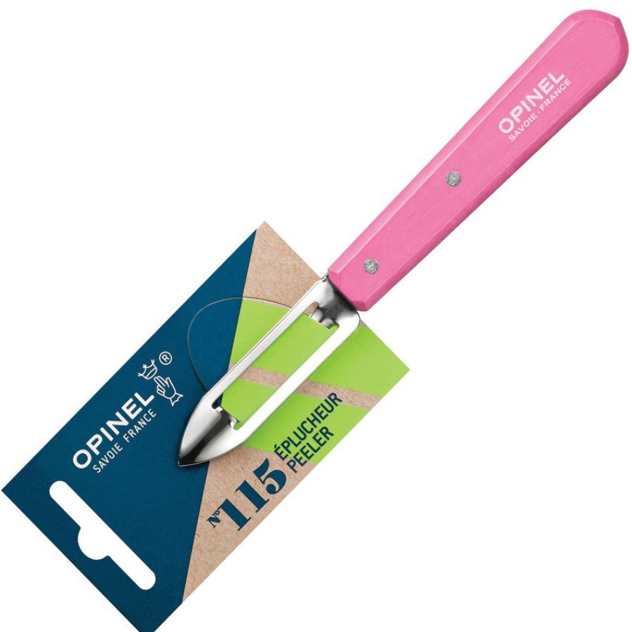 Knives * | Best Quality Op02038 Opinel No 115 Kitchen Peeler Pink