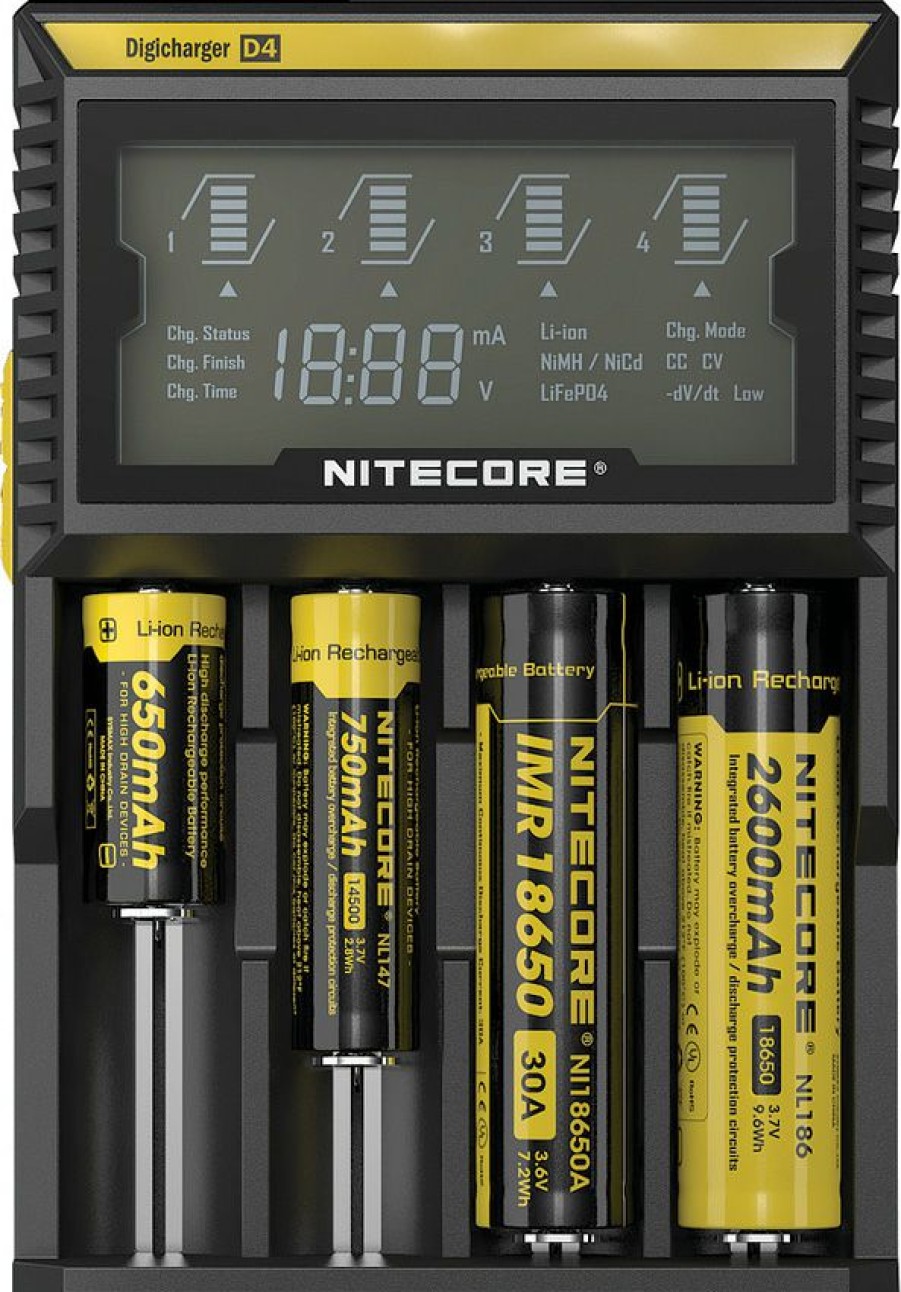 Tools * | Best Quality Ncd4 Nitecore Digicharger Battery Charger D4