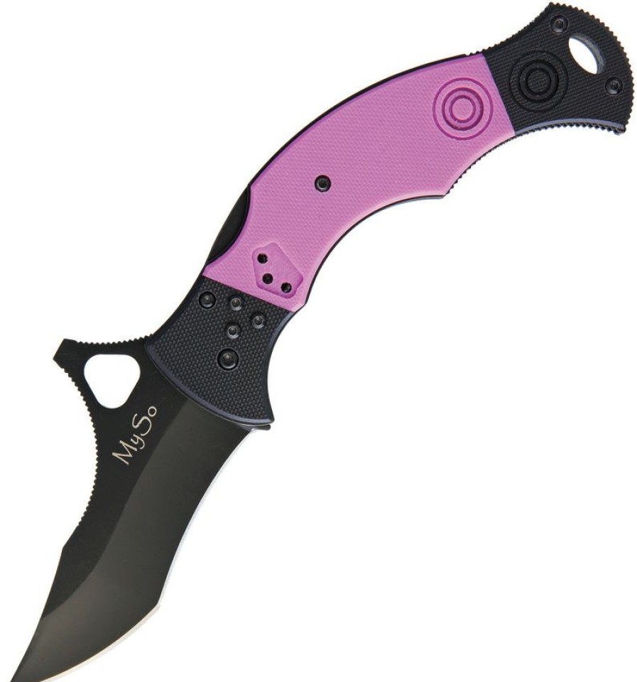 Knives * | Quick Delivery Cssd27 Cssd/Sc Bram Frank Design Myso Magnum Comp Lock Pocket Knife Pink