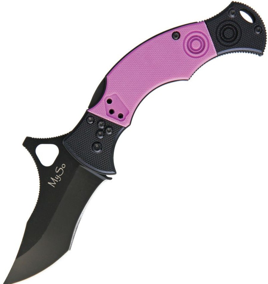 Knives * | Clearance Sale Cssd25 Cssd/Sc Bram Frank Design Myso Mini Comp Lock Pocket Knife Pink