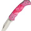 Knives * | Exclusive Design Nv325 Novelty Cutlery Pink Lockback Pocket Knife