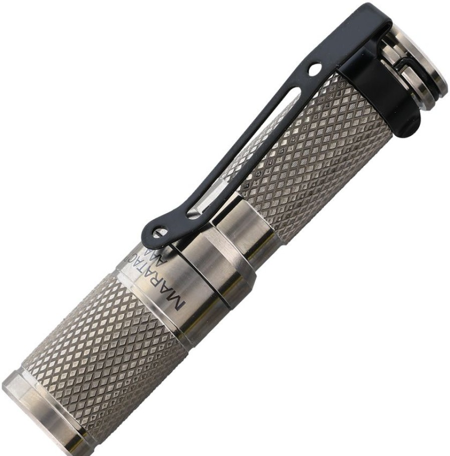 Tools * | Reliable Quality Maraaati Maratac Rev 5 Mini Flashlight Aaa Titanium