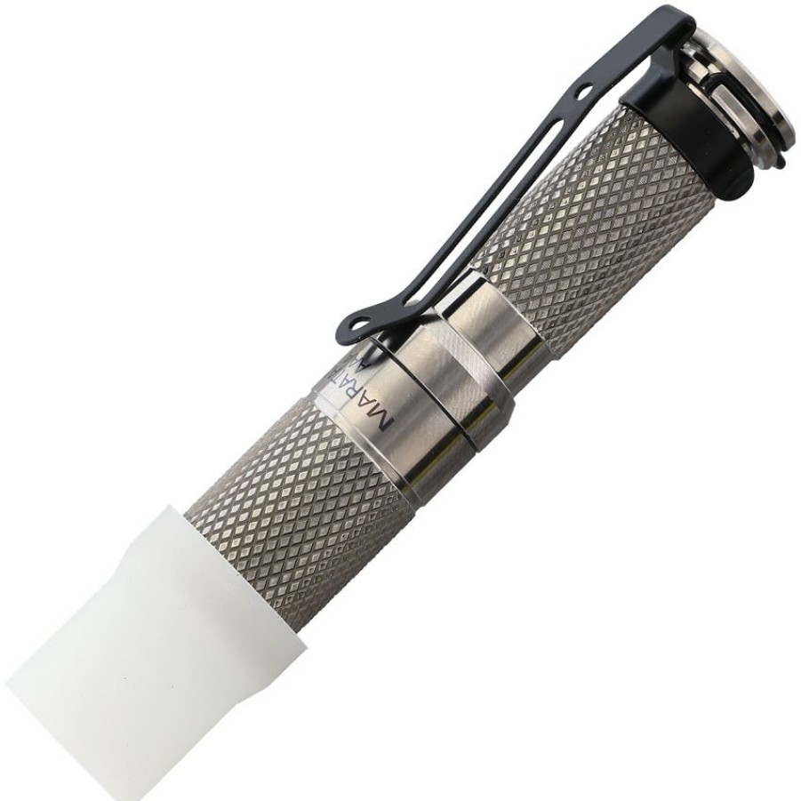 Tools * | Reliable Quality Maraaati Maratac Rev 5 Mini Flashlight Aaa Titanium