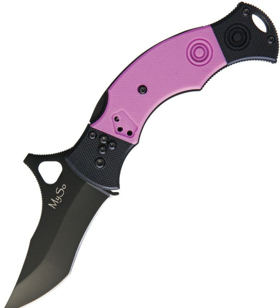 Knives * | Latest Cssd23 Cssd/Sc Bram Frank Design Myso Comp Lock Pocket Knife Pink