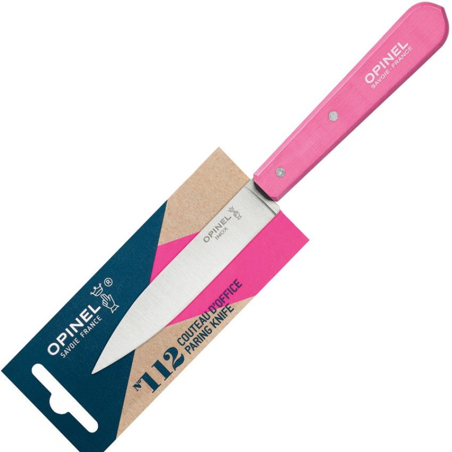 Knives * | Op02035 Opinel No 112 Paring Knife Pink New