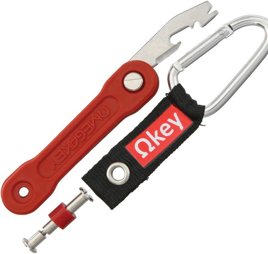 Tools * | Online Omg02R Omegakey Lifesaver Multi-Tool Red