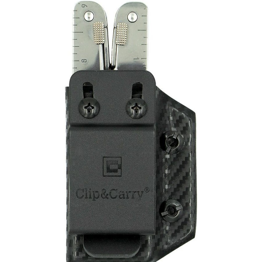 Tools * | Top Selling Clp047 Clip & Carry Victorinox Swisstool Sheath Black